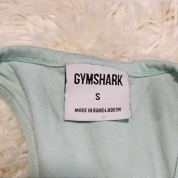 GYMSHARK Stringer Tank Top Racerback Mint Green Size Small EUC - Picture 2 of 6